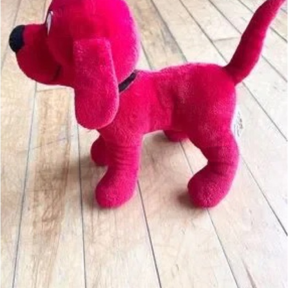 Red Plush Dog Toy - Soft Pet Plush Toy - Picture 3 of 7